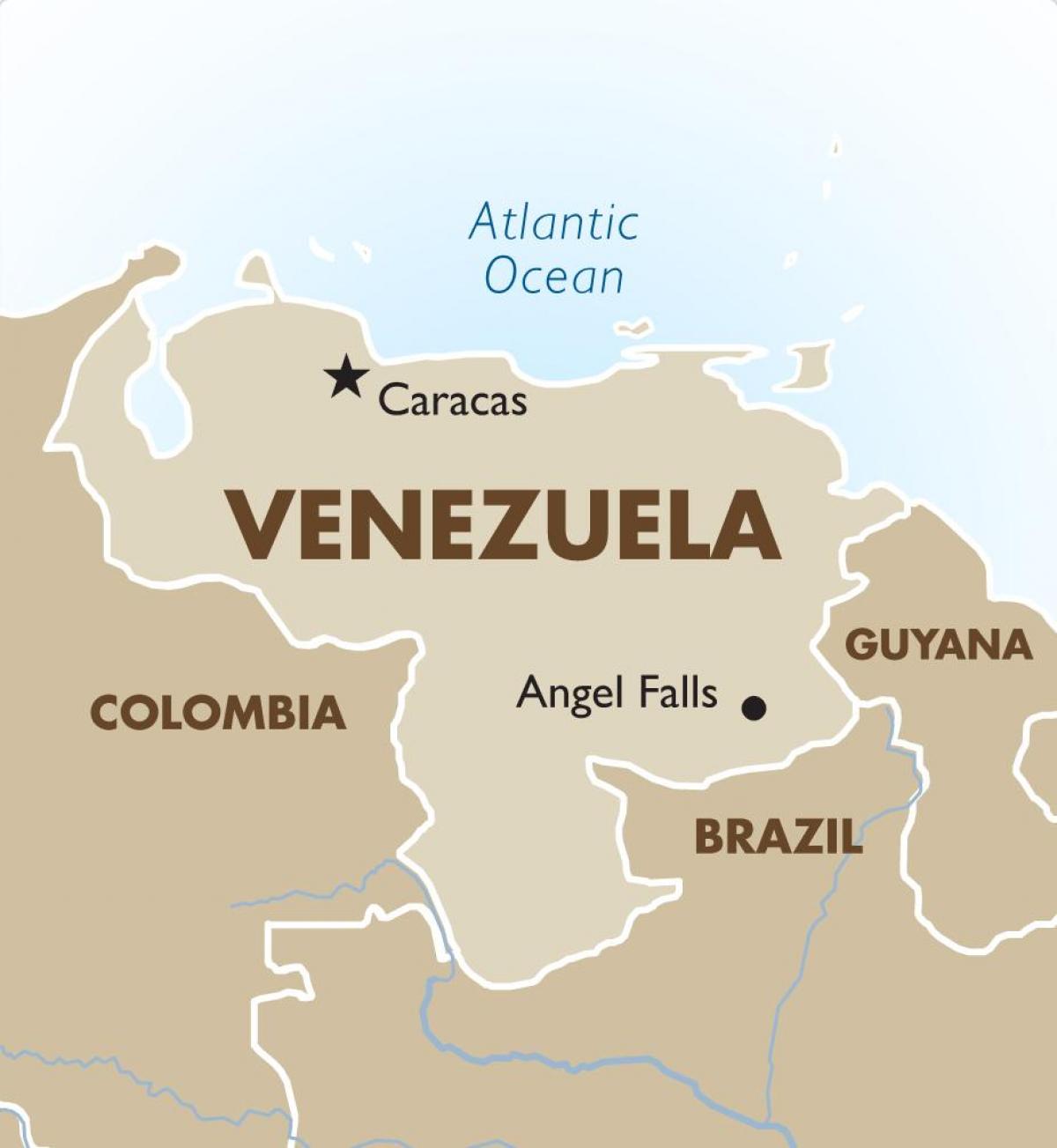 venezuela Hauptstadt Karte