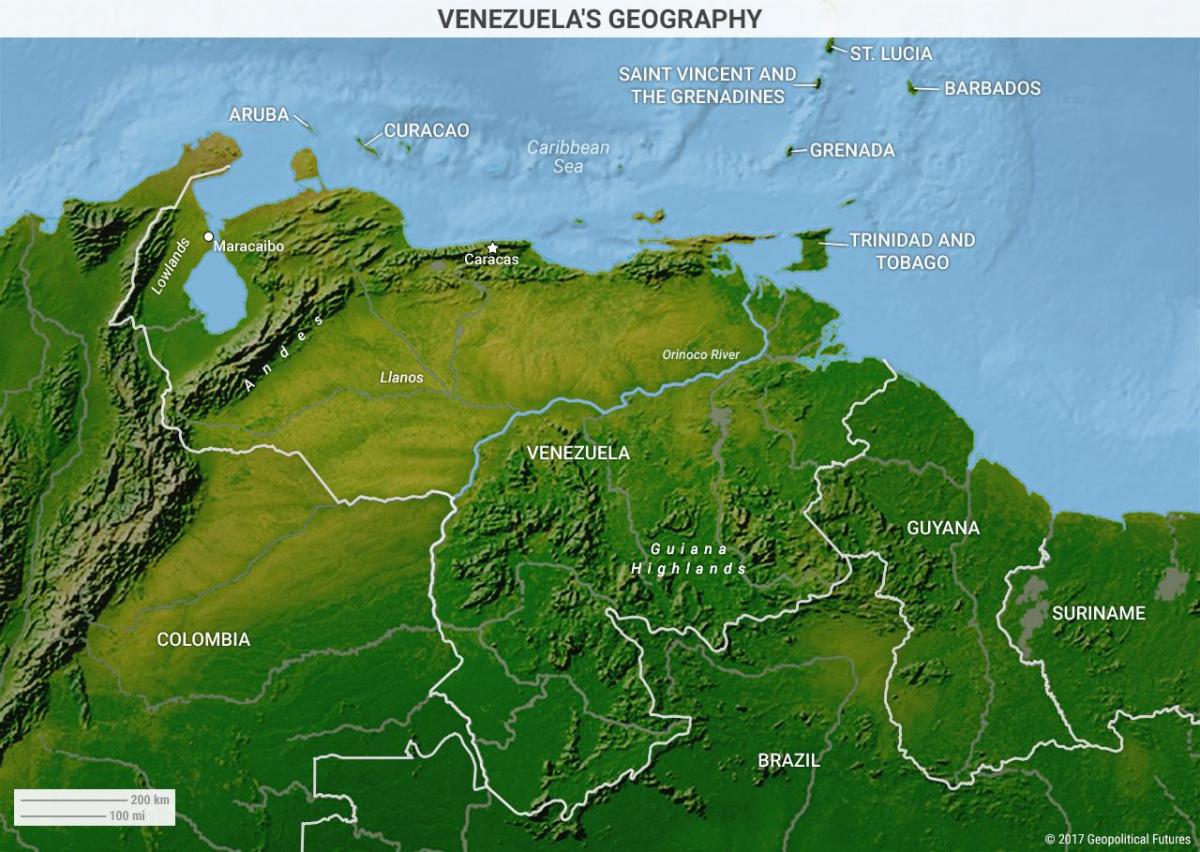 Karte von venezuela Geographie