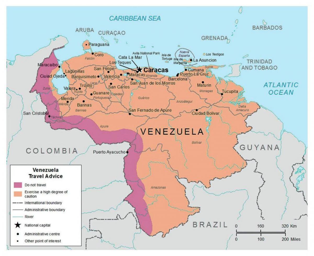 venezuela in der Karte