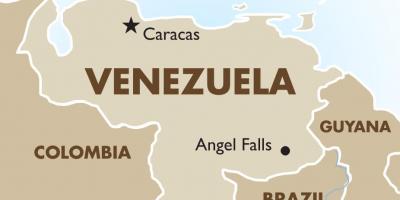 Venezuela Hauptstadt Karte