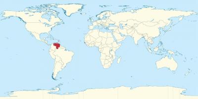 Venezuela auf der Karte der Welt